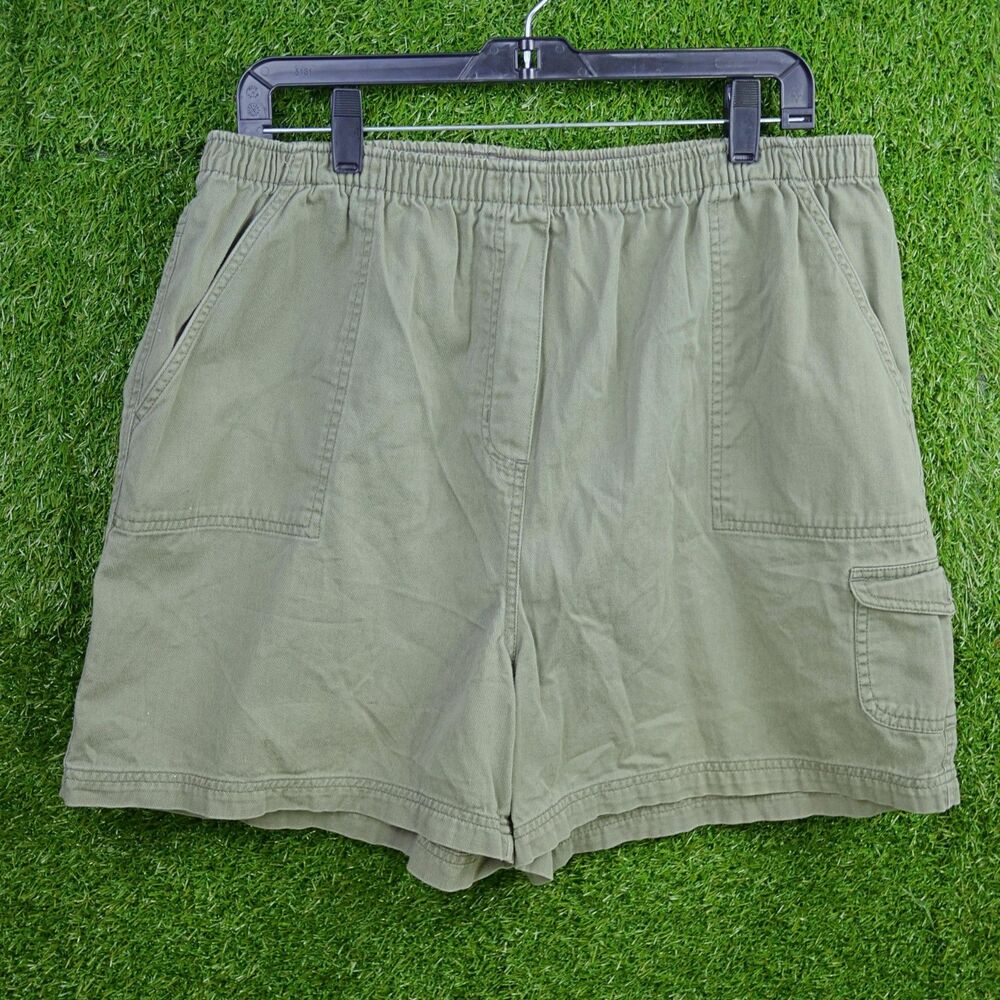 Vintage Jonathan Logan Elastic Waist Pants Olive Green - Men's Size XL